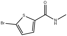 5-溴-N-甲基噻吩-2-甲酰胺 结构式
