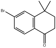 6-溴-4,4-二甲基-3,4-二氢-2H-萘-1-酮 结构式