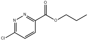 3-PYRIDAZINECARBOXYLIC ACID, 6-CHLORO-, PROPYL ESTER 结构式