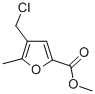 4-(氯甲基)-5-甲基呋喃-2-羧酸甲酯 结构式