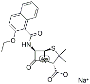 萘夫西林钠 结构式