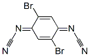 2,5-Dibromo-2,5-cyclohexadiene-1,4-diylidenebiscyanamide 结构式