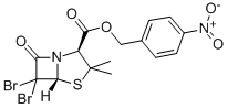 P-NITROBENZYL-6,6-DIBROMOPENICILLINATE 结构式