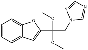 1-(2-(2-Benzofuranyl)-2,2-dimethoxyethyl)-1H-1,2,4-triazole 结构式