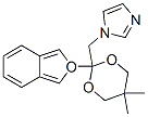 1-[(2-benzofuran-2-yl-5,5-dimethyl-1,3-dioxan-2-yl)methyl]imidazole 结构式