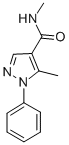 N,5-DIMETHYL-1-PHENYL-1H-PYRAZOLE-4-CARBOXAMIDE 结构式