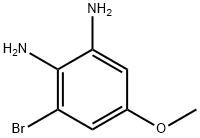 3-溴-5-甲氧基苯-1,2-二胺 结构式