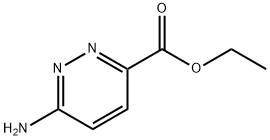 6-氨基哒嗪-3-甲酸乙酯 结构式