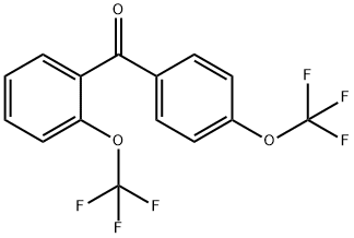 [2-(TRIFLUOROMETHOXY)PHENYL][4-(TRIFLUOROMETHOXY)PHENYL]METHANONE 结构式