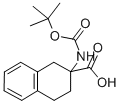 2-叔丁氧羰酰胺-1,2,3,4-四氢萘-2-羧酸 结构式