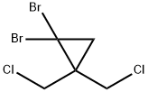 1,1-二溴-2,2-二(氯甲基)环丙烷 结构式