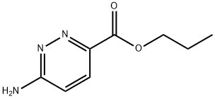 6-氨基哒嗪-3-甲酸丙酯 结构式
