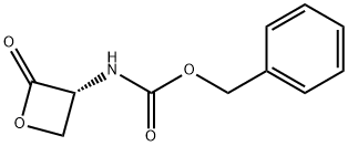 (R)-(2-氧代-3-氧杂环丁基)氨基甲酸苄酯 结构式