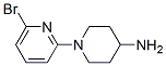 1-(6-溴吡啶-2-基)哌啶-4-胺 结构式