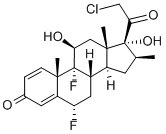 卤贝他索 结构式