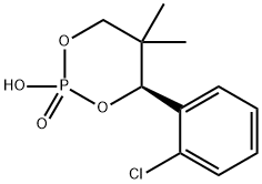 (S)-(-)-4-(2-氯苯基)-2-5,5-二甲基-2-羟基-1,3,2-二氧磷杂环己烷-2-氧化物 结构式