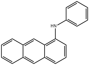 N-苯基-1-蒽胺 结构式