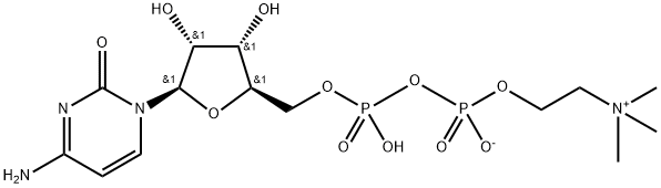 胞磷胆碱 结构式