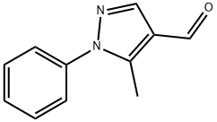 5-甲基-1-苯基-1H-吡唑-4-甲醛 结构式
