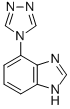 1H-Benzimidazole,4-(4H-1,2,4-triazol-4-yl)-(9CI) 结构式