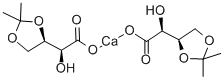 3,4-O-异亚丙基-L-苏糖酸 钙盐 结构式