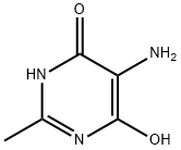 5-氨基-4,6-二羟基-2-甲基嘧啶 结构式