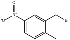 2-甲基-5-硝基溴苄 结构式