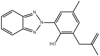 2-(2'-羟基-3'-甲代烯丙基-5'-甲基苯基) 苯并三氮唑 结构式