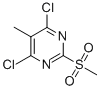 4,6-二氯-5-甲基-2-(甲砜基)-嘧啶 结构式