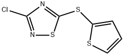 3-CHLORO-5-(THIOPHEN-2-YLTHIO)-1,2,4-THIADIAZOLE 结构式