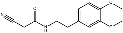 2-氰基-N-[2-(3,4-二甲氧苯基)乙基]乙酰胺 结构式