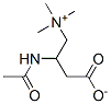 3-acetamido-4-trimethylammonio-butanoate 结构式