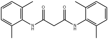 N,N'-Bis(2,6-dimethylphenyl)propanediamide 结构式
