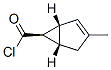 Bicyclo[3.1.0]hex-2-ene-6-carbonyl chloride, 3-methyl-, [1S-(1alpha,5alpha,6alpha)]- (9CI) 结构式