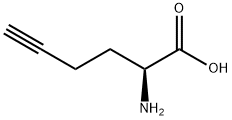 (S)-2-氨基-5-己炔酸 结构式