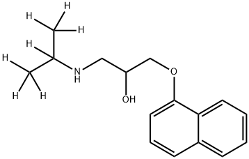 普洛萘尔-D7 结构式