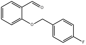 2-(4-氟苄基)氧基苯甲醛 结构式