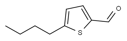 5-丁基噻吩-2-甲醛 结构式