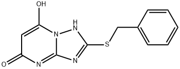 2-BENZYLSULFANYL-[1,2,4]TRIAZOLO[1,5-A]PYRIMIDINE-5,7-DIOL 结构式