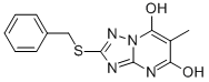 2-BENZYLSULFANYL-6-METHYL-[1,2,4]TRIAZOLO[1,5-A]PYRIMIDINE-5,7-DIOL 结构式