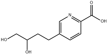 5-(3',4'-dihydroxybutyl)-2-pyridinecarboxylic acid 结构式