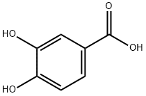 3,4-二羟基苯甲酸 结构式