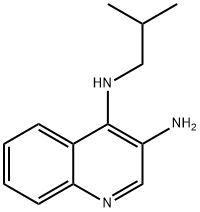 3-氨基-4-(2-甲基丙胺基)喹啉N4-(2-甲基丙基)-3,4-喹啉二胺 结构式