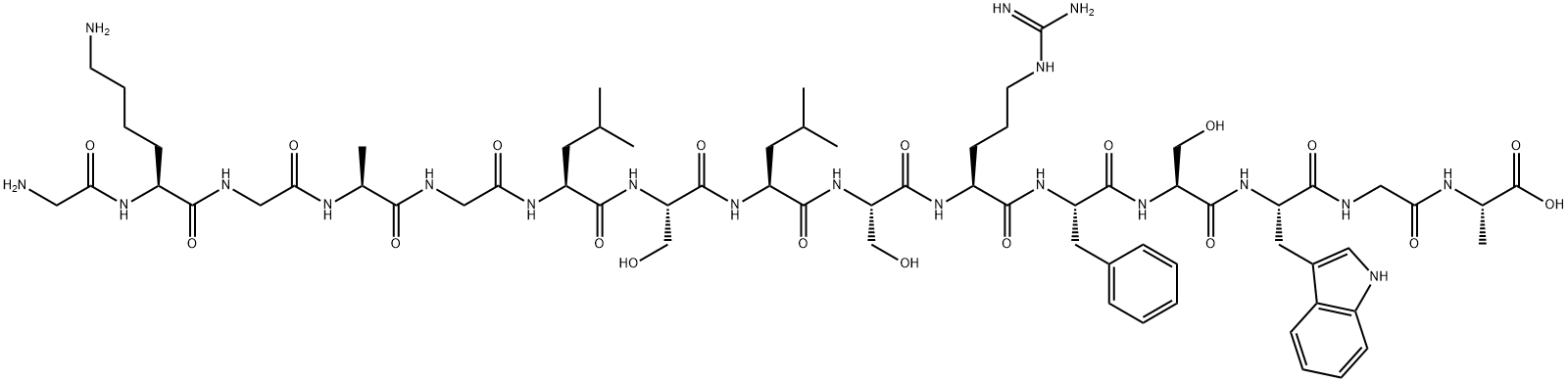 肽抑制剂[ALA107]-MBP (104-118) 结构式