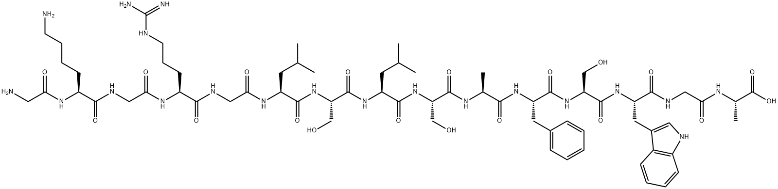 肽抑制剂[ALA113]-MBP (104-118) 结构式