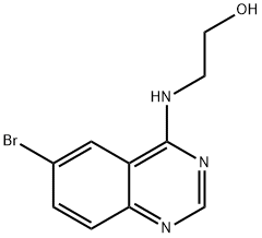 2-((6-溴喹唑啉-4-基)氨基)乙烷-1-醇 结构式