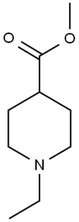 METHYL 1-ETHYL-4-PIPERIDINECARBOXYLATE 结构式