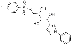 2,3,4-TRIHYDROXY-4-(2-PHENYL-2H-1,2,3-TRIAZOL-4-YL)BUTYL 4-METHYLBENZENESULFONATE 结构式