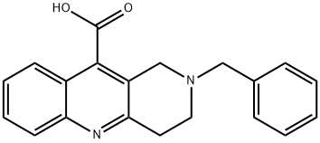 2-苄基-1,2,3,4-四氢苯并[B]-(口+奈)啶-10-羧酸 结构式