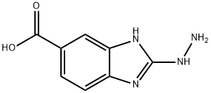 1H-Benzimidazole-5-carboxylicacid,2-hydrazino- 结构式